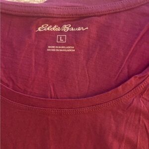 Eddie Bauer Burgundy Crew Neck Tee